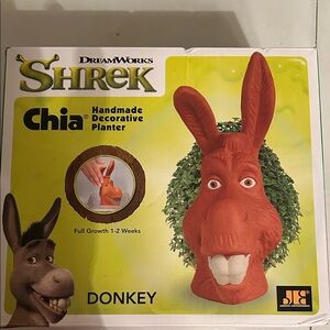 NIB Dreamworks Shrek Chia Donkey Planter